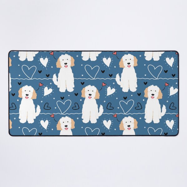 Item preview, LOVE White Cream Goldendoodle Dog designed and sold by Lulupainting.