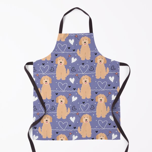 Item preview, LOVE Apricot Blonde Goldendoodle Dog designed and sold by Lulupainting.