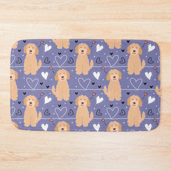 Item preview, LOVE Apricot Blonde Goldendoodle Dog designed and sold by Lulupainting.