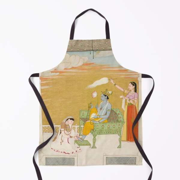 Item preview, Lakshmi massaging the foot of Vishnu designed and sold by HinduArtGallery.