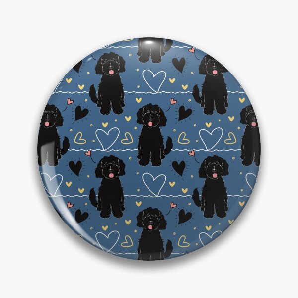 Item preview, LOVE Black Goldendoodle Dog designed and sold by Lulupainting.