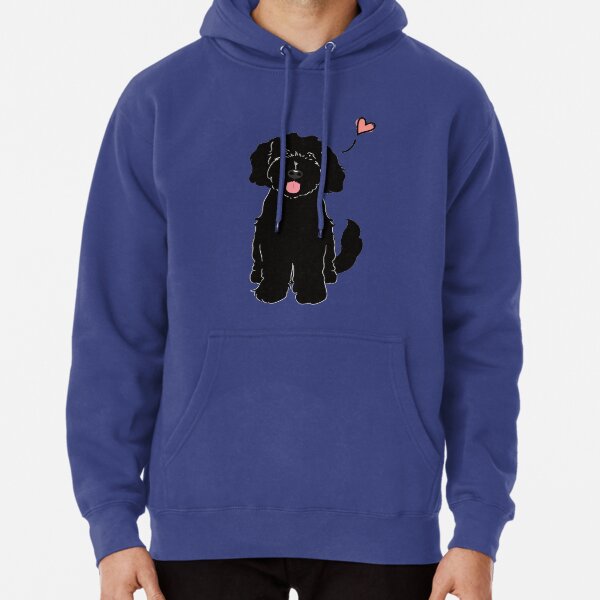 LOVE Black Goldendoodle Dog Pullover Hoodie