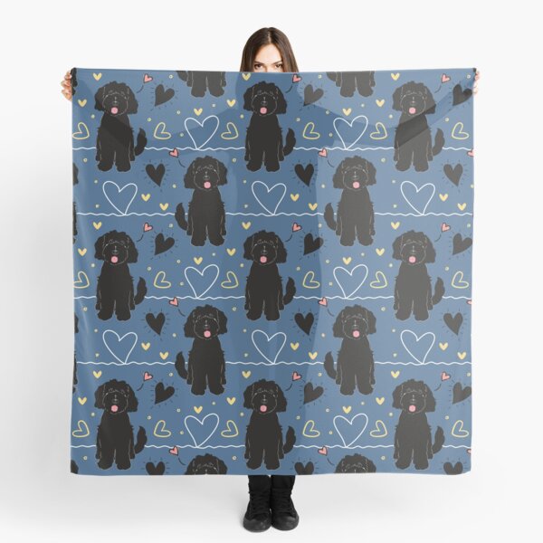 Item preview, LOVE Black Goldendoodle Dog designed and sold by Lulupainting.