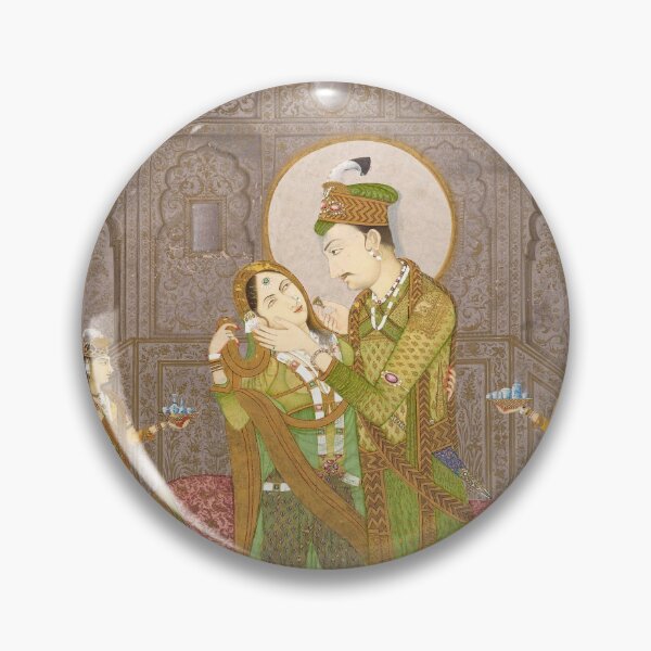 Item preview, A Prince and His Consort  designed and sold by HinduArtGallery.