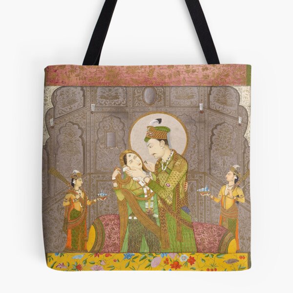 Item preview, A Prince and His Consort  designed and sold by HinduArtGallery.