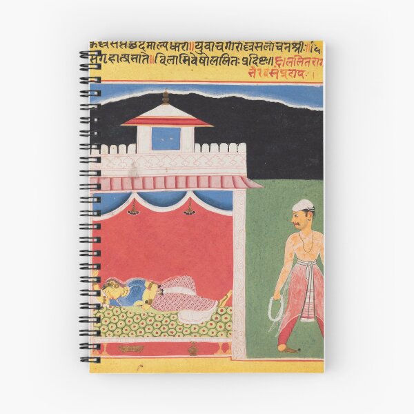 Item preview, The Lover Leaves Wistfully in the Morning after a Passionate Tryst designed and sold by HinduArtGallery.