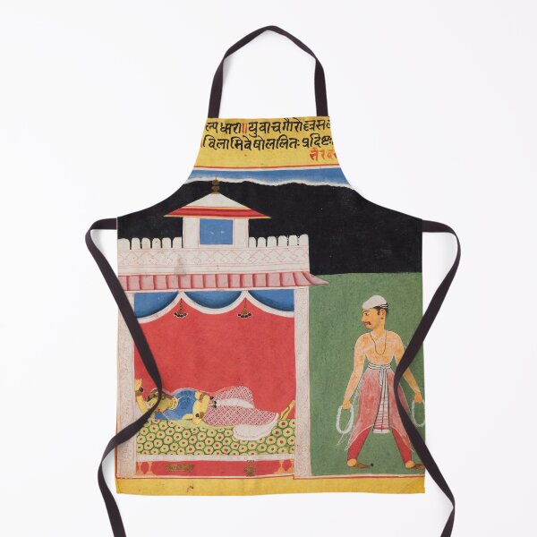 Item preview, The Lover Leaves Wistfully in the Morning after a Passionate Tryst designed and sold by HinduArtGallery.