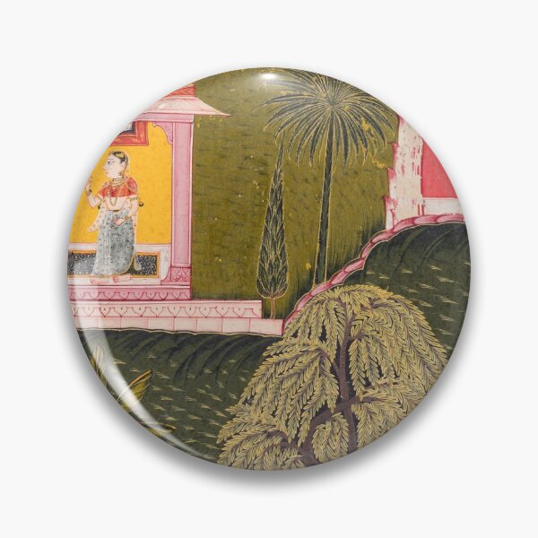 Item preview, Rati, the Goddess of Erotic Love, Takes Aim at Krishna, from a Rasikapriya designed and sold by HinduArtGallery.