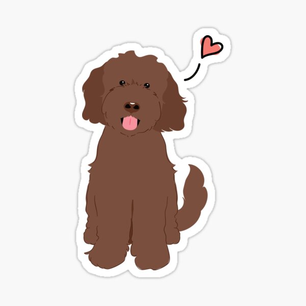 Paper Doodle Mom Goldendoodle Dog Sticker Original Illustration Planner ...