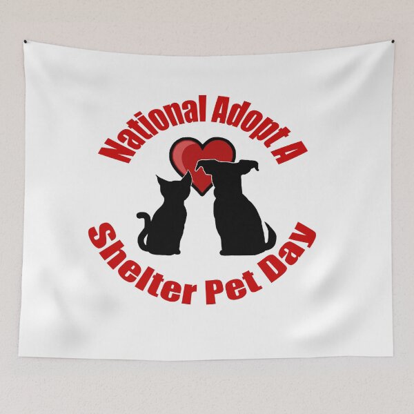 Item preview, National Adopt A Shelter Pet Day designed and sold by blakcirclegirl.