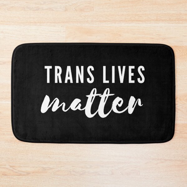 Item preview, Trans Lives Matter Black Typography LGBT+  designed and sold by justsomethings.