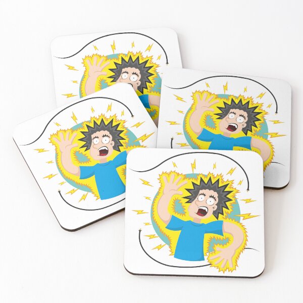 Item preview, Illustration representing a person receiving an electrical discharge in an exposed electrical wire designed and sold by LucianoCosmo.