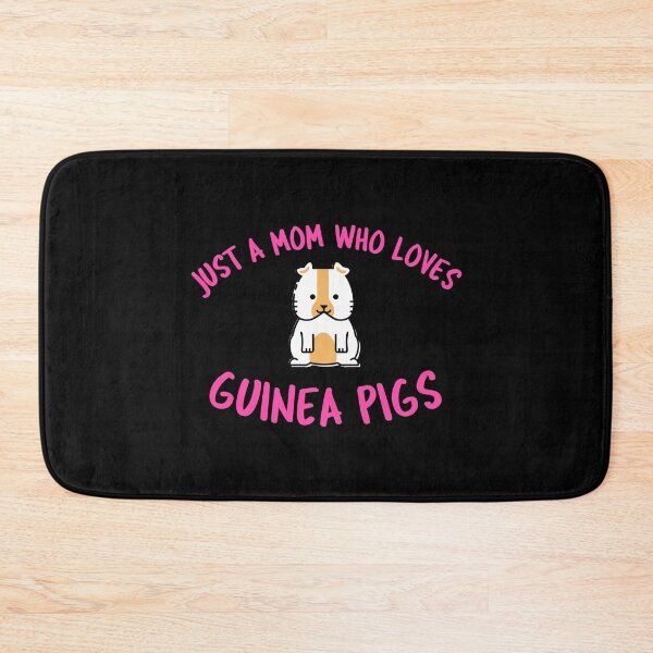 Item preview, Just A Mom Who Loves Guinea Pigs -funny cavy design in pink text designed and sold by katiekendall.