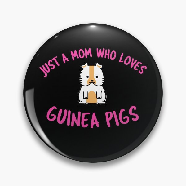 Item preview, Just A Mom Who Loves Guinea Pigs -funny cavy design in pink text designed and sold by katiekendall.