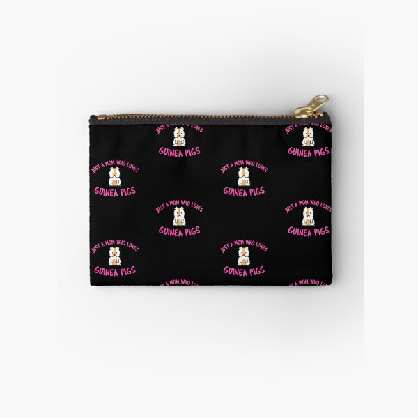 Aperçu de l'œuvre Juste une maman qui aime les cochons d'Inde - design cavy drôle en texte rose créée et vendue par katiekendall.