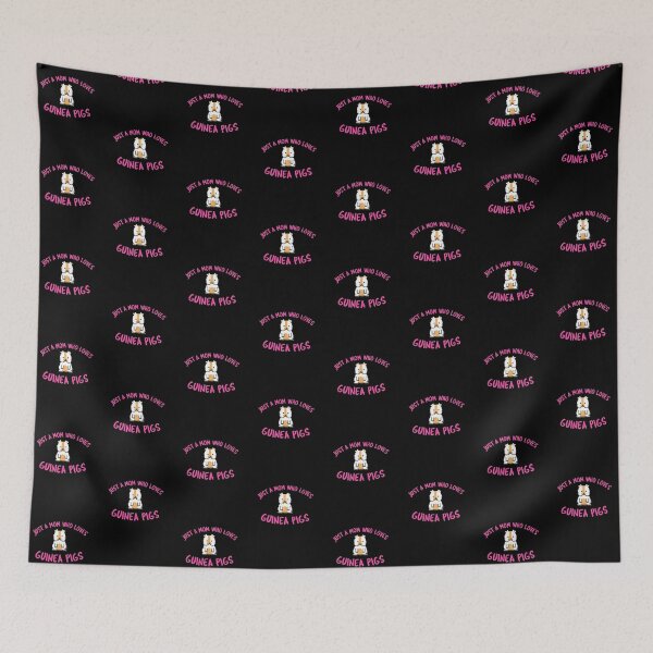 Item preview, Just A Mom Who Loves Guinea Pigs -funny cavy design in pink text designed and sold by katiekendall.