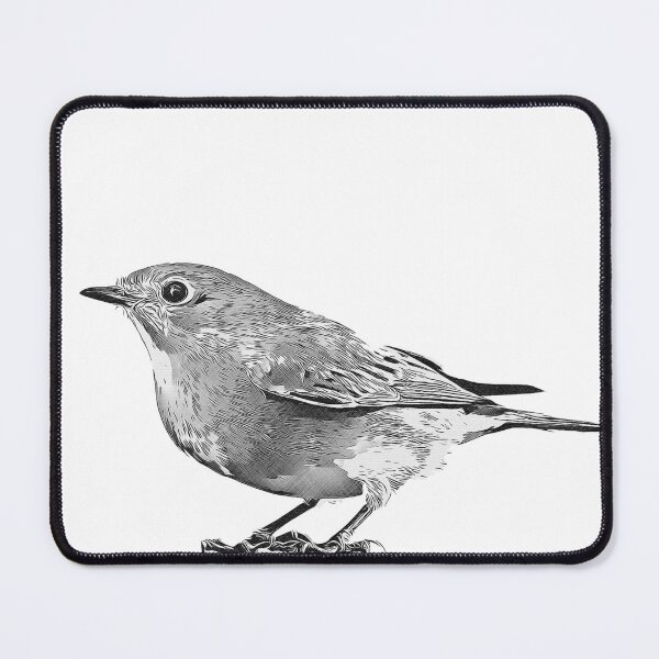 Item preview, Eastern Bluebird Female Black and White designed and sold by KxNation.