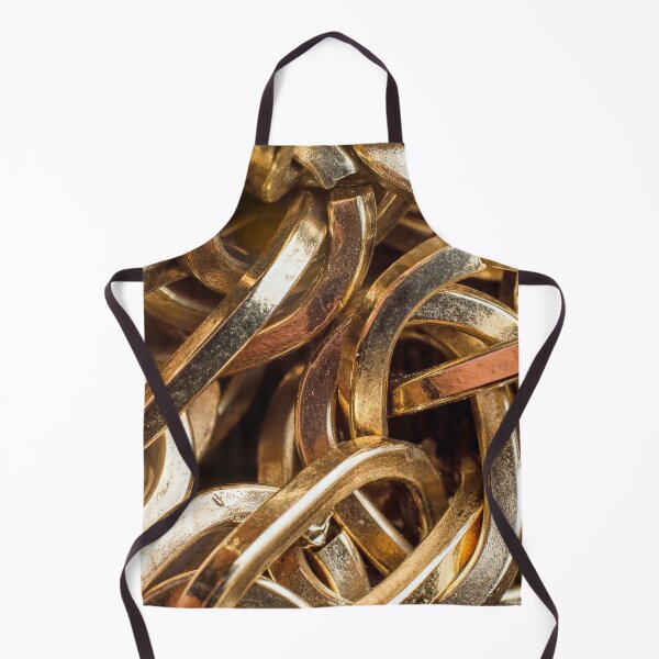 Item preview, Solid Gold Links 3D Gold Chain Looks great on clothing apparel. designed and sold by Abstractdiva.