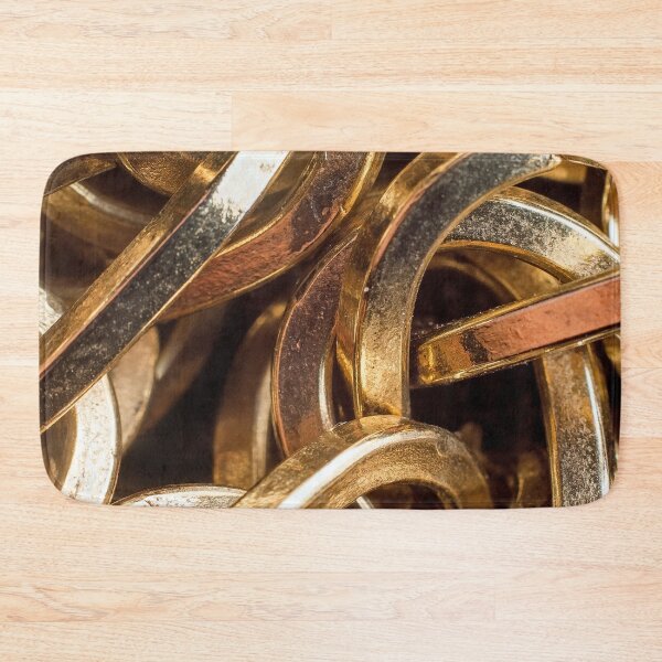 Item preview, Solid Gold Links  3D Gold Chain Looks great on clothing apparel. designed and sold by Abstractdiva.