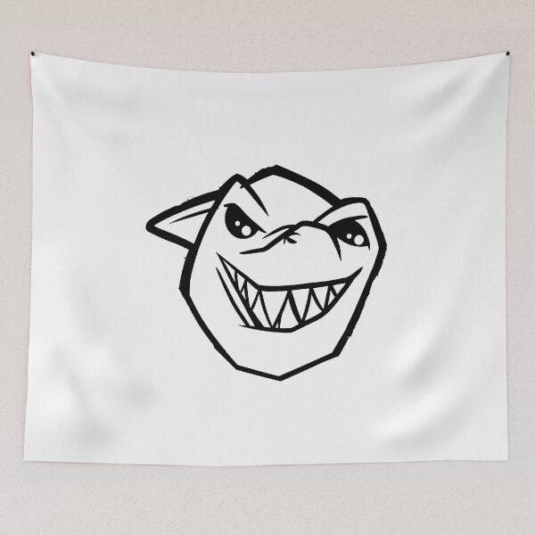 Item preview, Smiling Shark Face designed and sold by Merchandiser099.