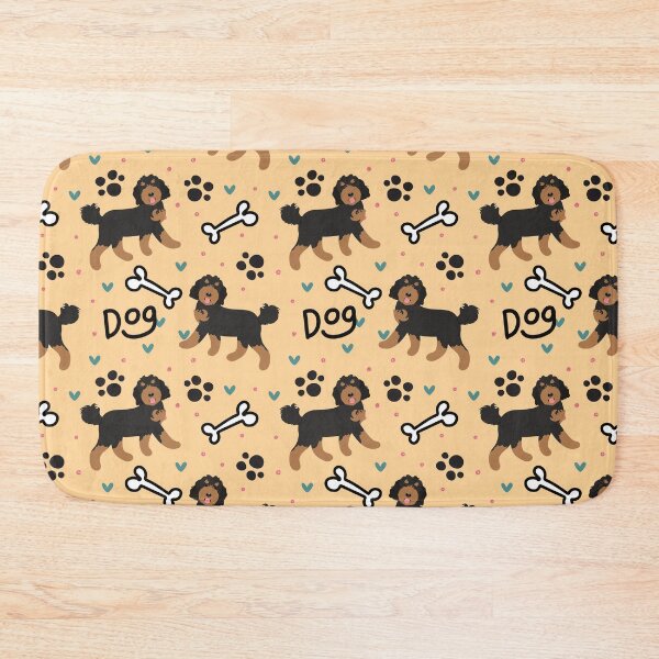 Item preview, Cute Phantom Black Goldendoodle Dog designed and sold by Lulupainting.