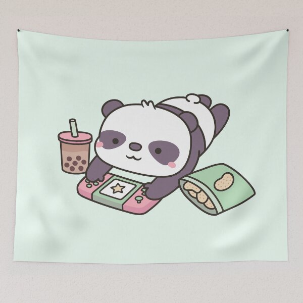 Item preview, Cute Little Panda Relax Gamer designed and sold by rustydoodle.