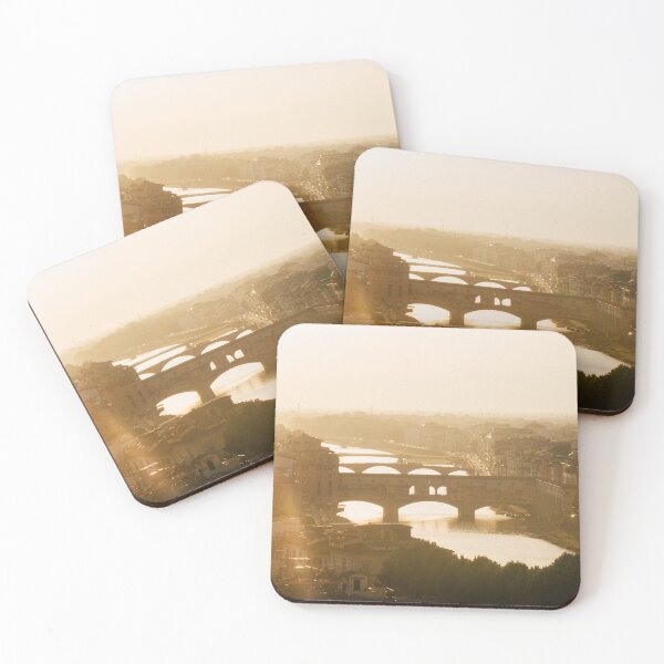 Item preview, Sunset view over the Ponte Vecchio, Florence, Italy designed and sold by SuzanneSpijkersPhotography.