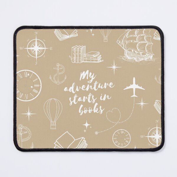 Item preview, My Adventure Starts in Books ( Design in Light Brown) designed and sold by Vimbuy.