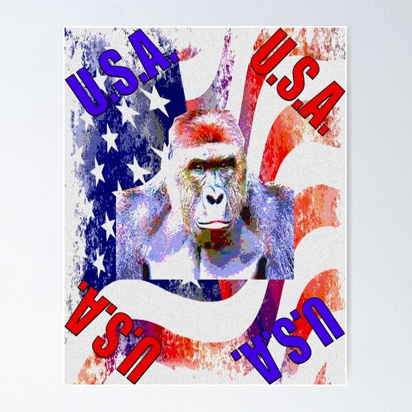 Item preview, harambe usa patriotic harambe american shirt designed and sold by earlstevens.
