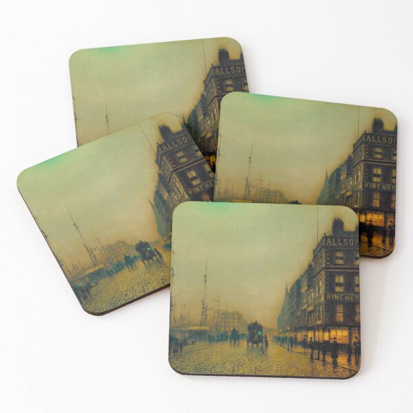 Item preview, John Atkinson Grimshaw: Liverpool Quay by Moonlight, 1887 designed and sold by Art Outlaws.