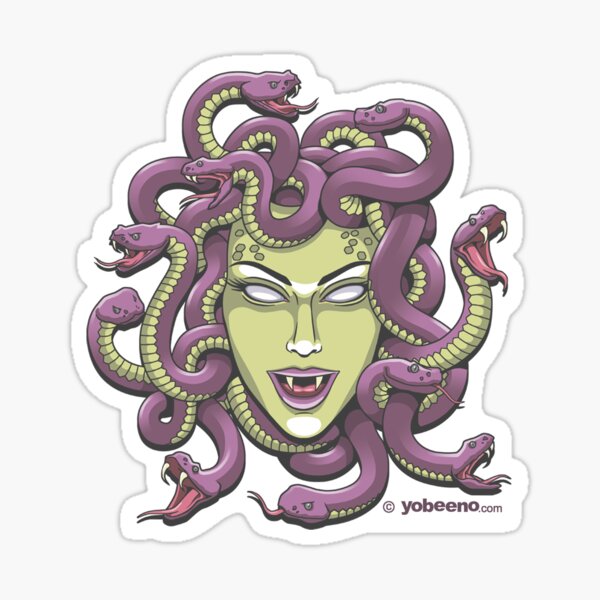 Vista previa del artículo con la obra «Cabeza de Medusa», diseñado y vendido por yobeeno.