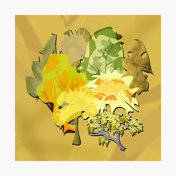 Item preview, autumn forest, yellow trees, optimistic autumn, golden autumn designed and sold by Maria Mihailova.