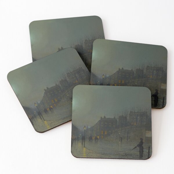 Item preview, John Atkinson Grimshaw View of Heath Street by Night 1882 designed and sold by Art Outlaws.