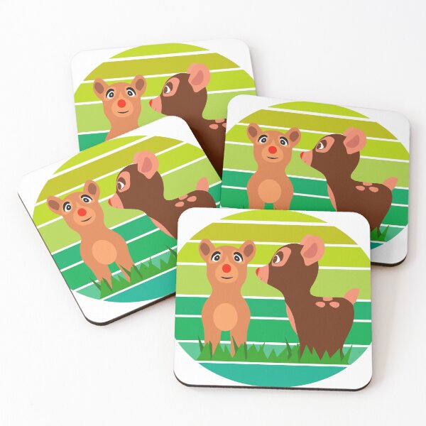 Item preview, Deers In Love Sticker designed and sold by blueocan.