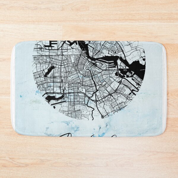 Item preview, Amsterdam - Netherlands Alpha Watercolor Map designed and sold by WatercolorMap.