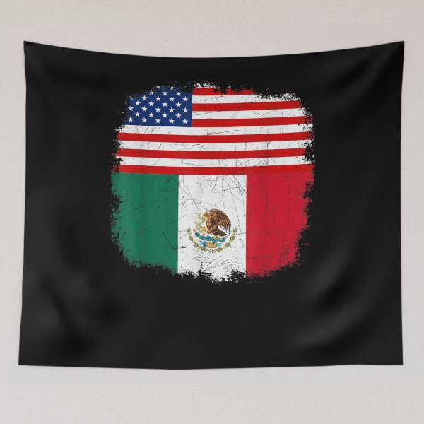 Item preview,  Half Mexican American Flag Vintage Mexico designed and sold by dianev79.