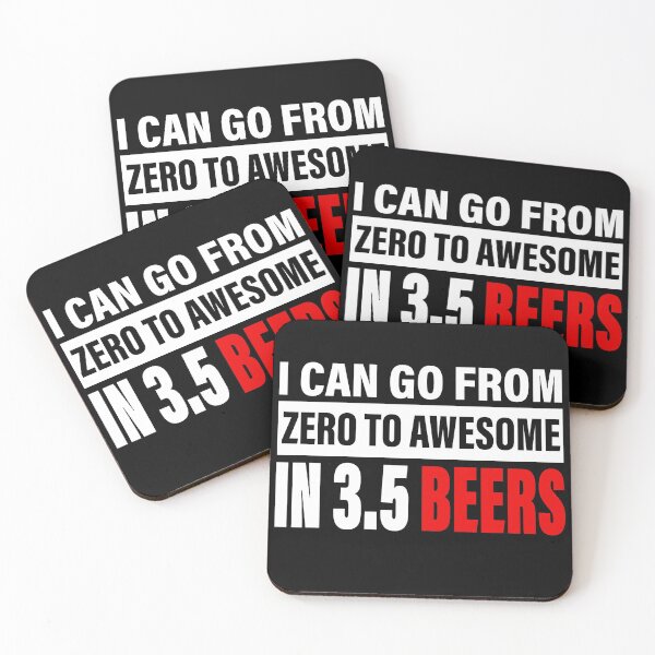 Item preview, I can go from zero to awesome in 3.5 beers designed and sold by MaiiShop.