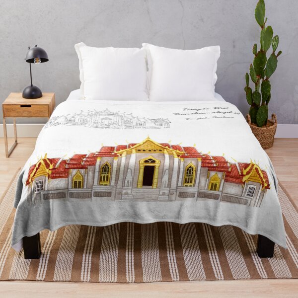 Item preview, Wat Benchamabophit temple, Bangkok (Thailand) designed and sold by adeillustrator.