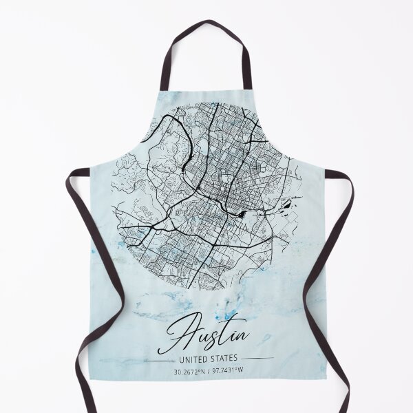 Item preview, Austin - Texas Alpha Watercolor Map designed and sold by WatercolorMap.