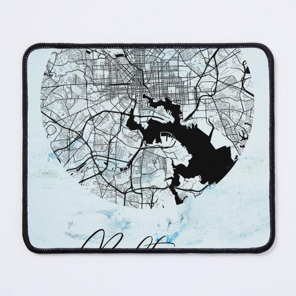 Item preview, Baltimore - Maryland Alpha Watercolor Map designed and sold by WatercolorMap.