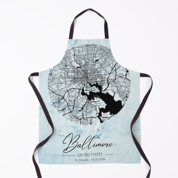 Item preview, Baltimore - Maryland Alpha Watercolor Map designed and sold by WatercolorMap.