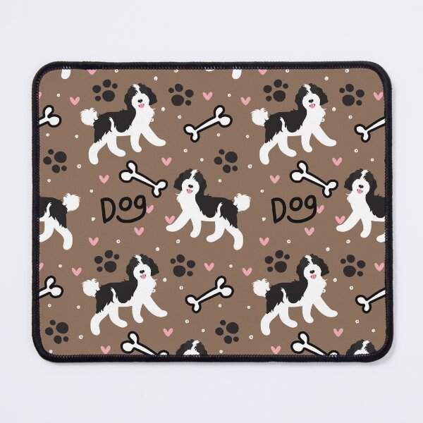Item preview, Cute Black and White Goldendoodle Dog designed and sold by Lulupainting.