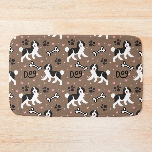 Item preview, Cute Black and White Goldendoodle Dog designed and sold by Lulupainting.