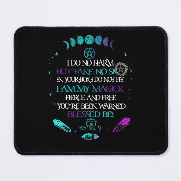 Item preview, I do no harm but take no in your book I'm my magick You are been warned Bless be designed and sold by MaiiShop.