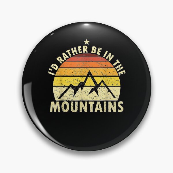 Item preview,  Rather Mountains Retro Hiking Camping designed and sold by dianev79.