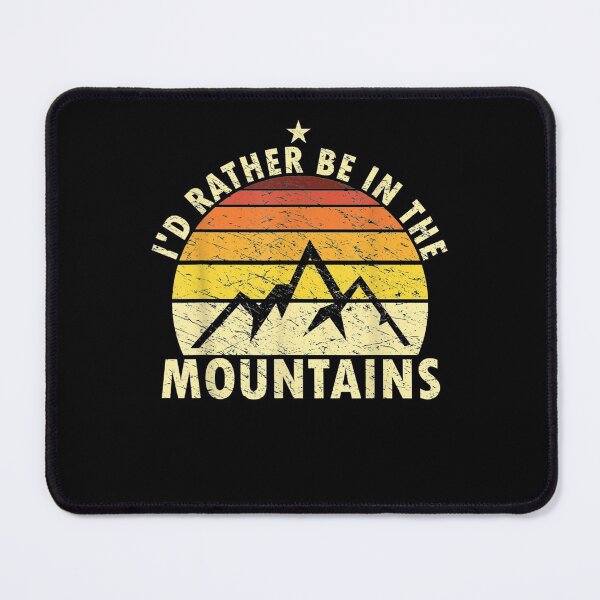 Item preview, Rather Mountains Retro Hiking Camping designed and sold by dianev79.
