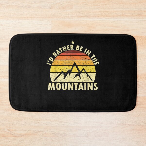Item preview,  Rather Mountains Retro Hiking Camping designed and sold by dianev79.