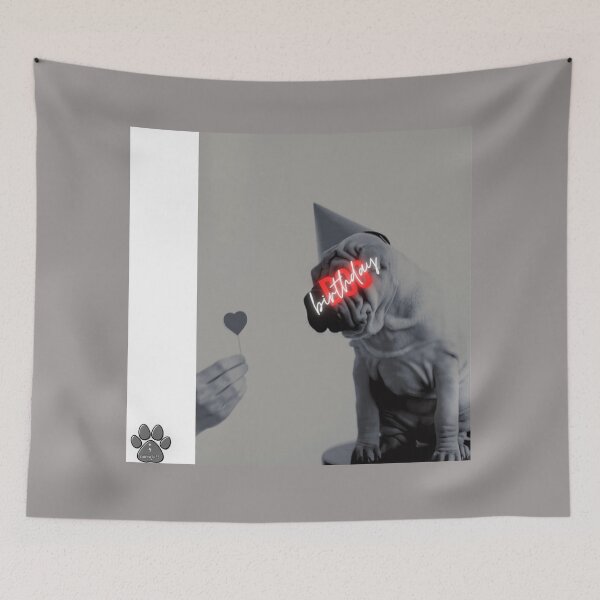 Item preview, The dog celebrates his birthday designed and sold by Mirage Store.