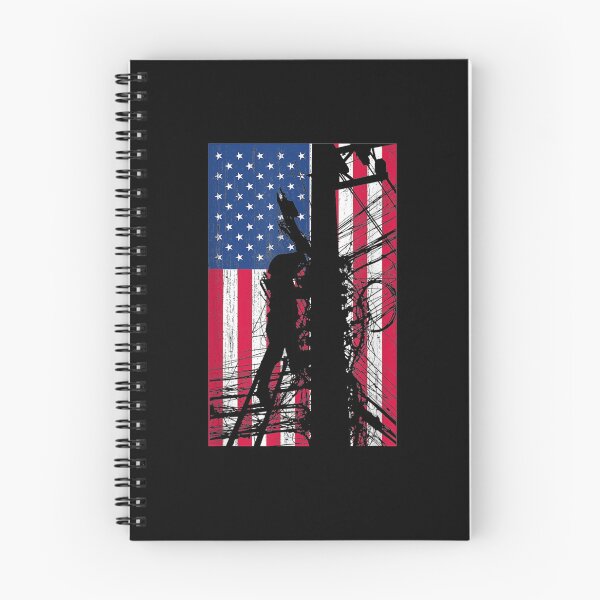 Item preview,  Patriotic Lineman American Flag Electric Cable Gift designed and sold by donnagia.