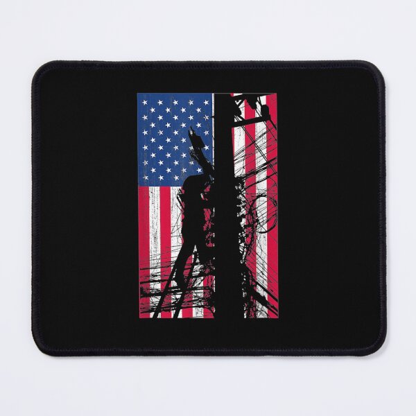 Item preview, Patriotic Lineman American Flag Electric Cable Gift designed and sold by donnagia.